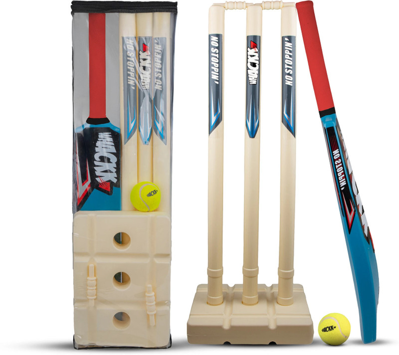 WHACKK Cricket Set for Kids- Size-5 ( Age 7 To 12 Yrs) 1 Bat, 1 ball, full stump set Cricket Kit