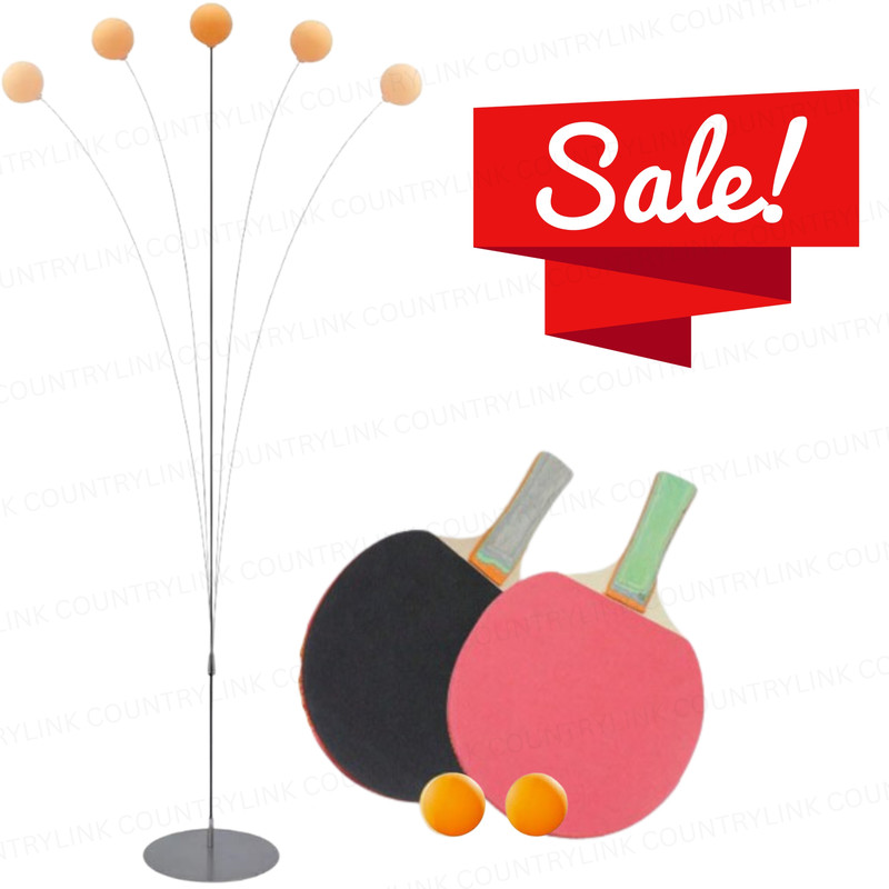 CountryLink Professional Table Tennis Practice Set with Elastic Rod and Bounce Ball Kit Table Tennis Kit