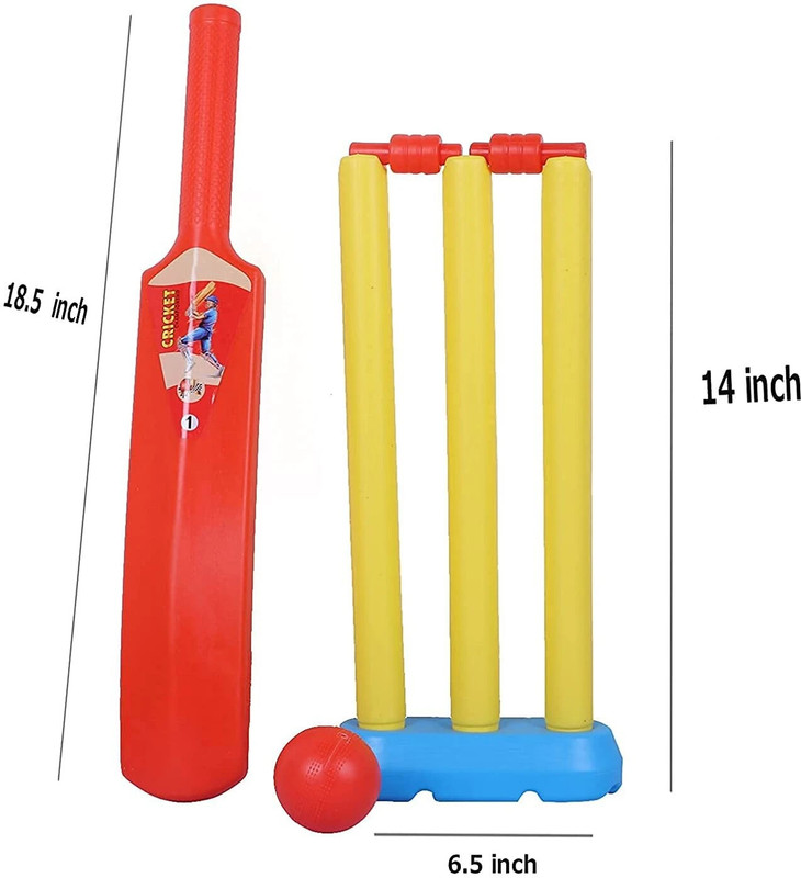 PP SONS Plastic Cricket set for 1.5 to 3 Year kids Bat & Ball Cricket Kit