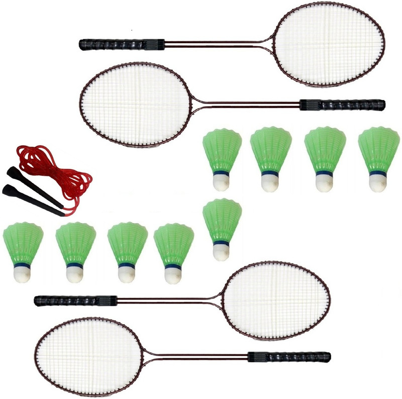 Satnam Traders DOUBLE SHAFT RACKET Badminton Kit