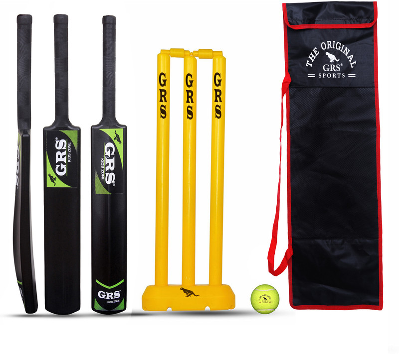 GRS Best Hard Plastic Cricket Kit with carry bag (Size 3) Cricket Kit