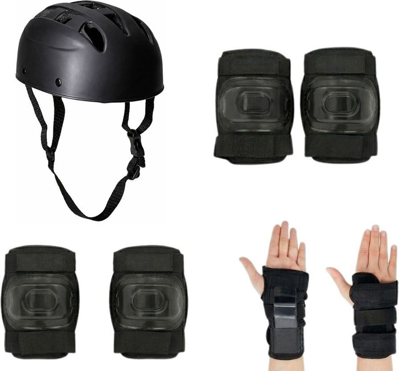 GJSHOP Premium Kids Protective Gear Kit (4–10 Years) – Helmet with Full Pad Set Cycling Kit