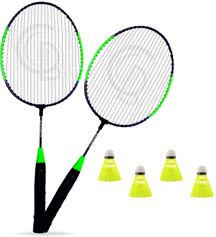 MINIBLITZ Exotic Rackets 2 Piece Badmintons with 4 Shuttles Badminton Kit