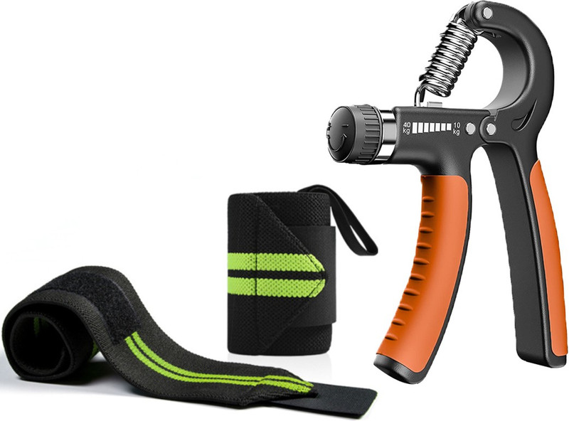 COOL INDIANS fitness Hand Grip Strength Trainer with wrist hand band men and women Fitness Accessory Kit Kit