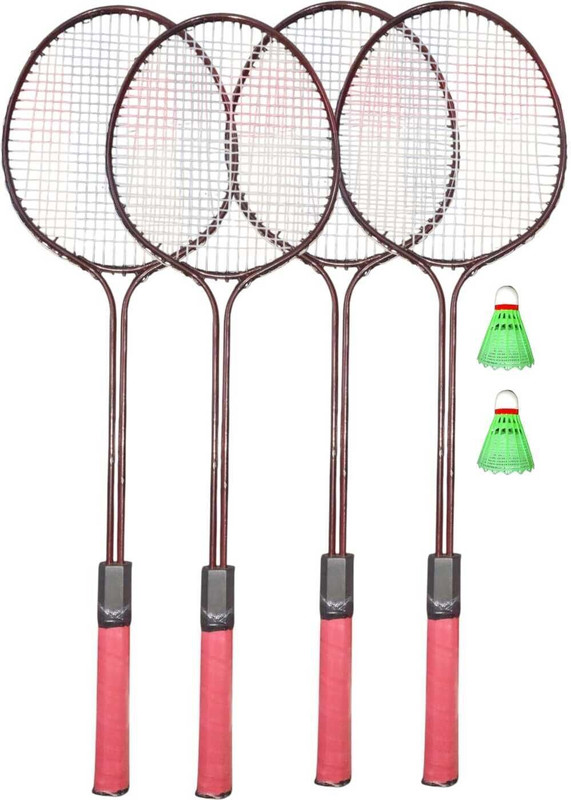 RAJSUKH SPORTS Badminton Racquet Set Of 2 Piece With 7 Piece Shuttle combo kit Badminton Kit