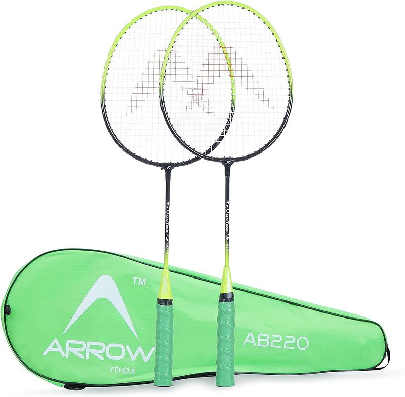 ArrowMax Badminton racquet kit set for kids youth size light weight pair Badminton Kit