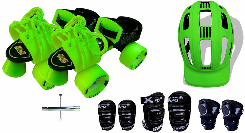 Jaspo Thunder Pro Superior Senior Combo (Skates+Helmet+Knee+Elbow+Wrist+Bag)Suitable For Age Upto 6 To 14years Skating Kit
