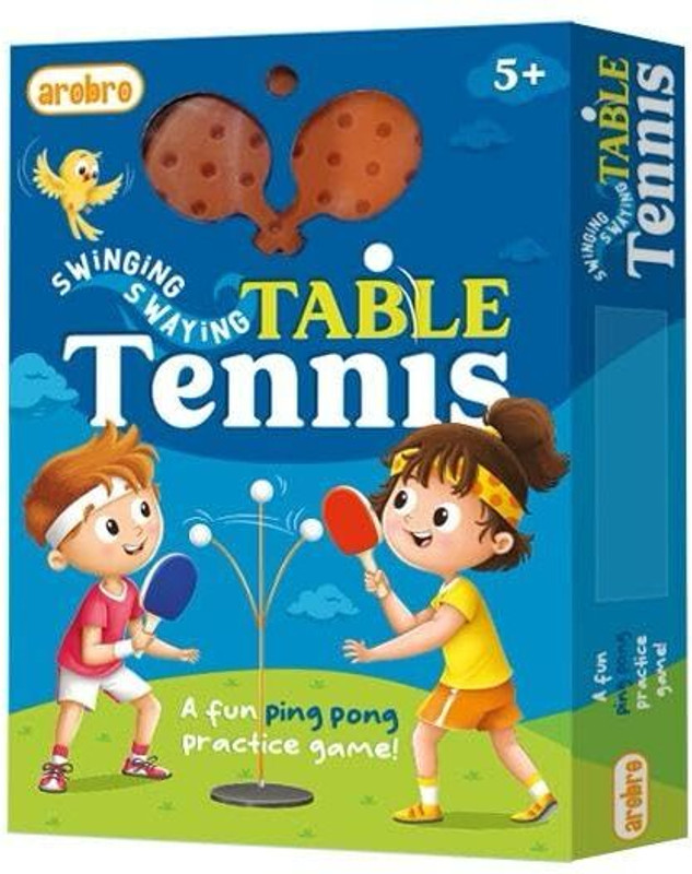 Arobro Swinging Swaying Table Tennis Set with 2 Racquets, 3 TT Balls Table Tennis Kit