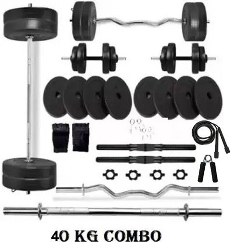 DCS Pro FITNESS KIT + 3ft(Straight + Curl) RODS & FITNESS ACCESSORIES- BEST EXERCISE SET Fitness Accessory Kit Kit