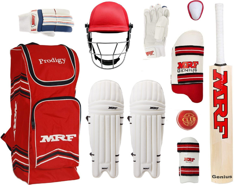 HF MRF GRAND Virat Kolhi VK-18 Set of 6 NO ( Ideal For 11-14 Years ) Complete Cricket Kit