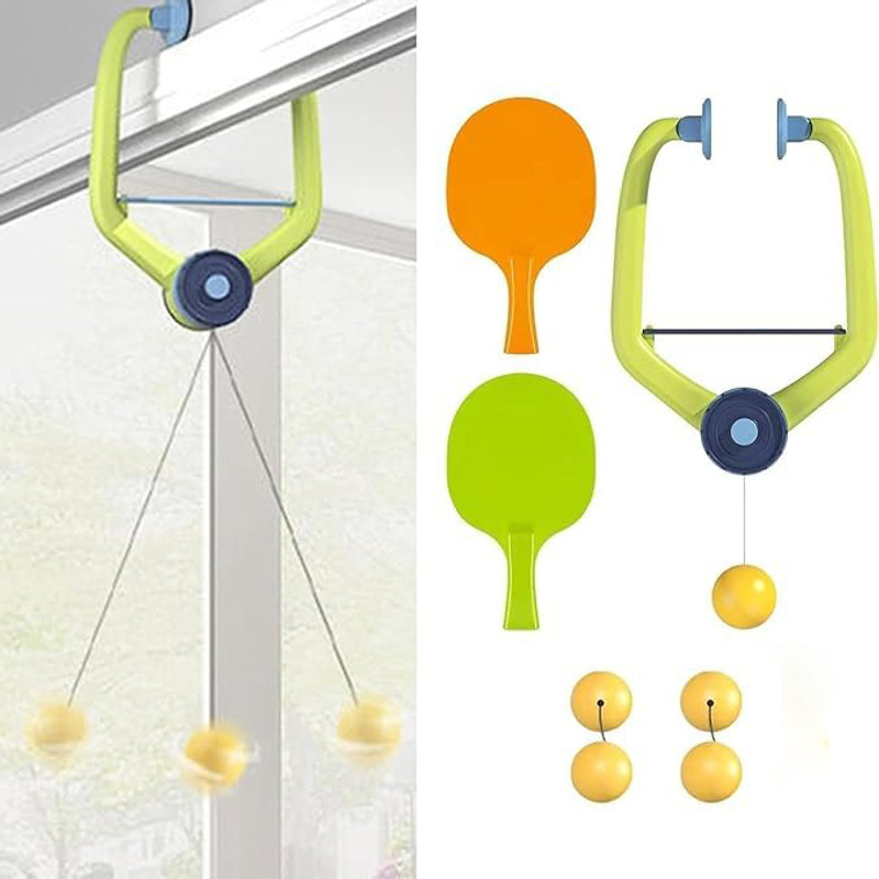 Adson Retractable Hanging Ping Pong Trainer Toy Set Table Tennis Kit