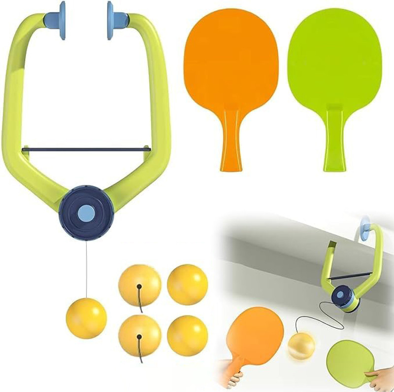 Adson Door Frame Mounted Table Tennis Practice Trainer Set for Children Table Tennis Kit