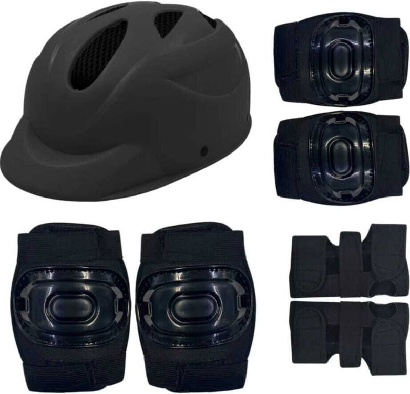 STYRKR Skating Kit for Kids (6-12 Years) |Cycling Safety Kit| Knee, Elbow_MK-33 Skating Guard Combo
