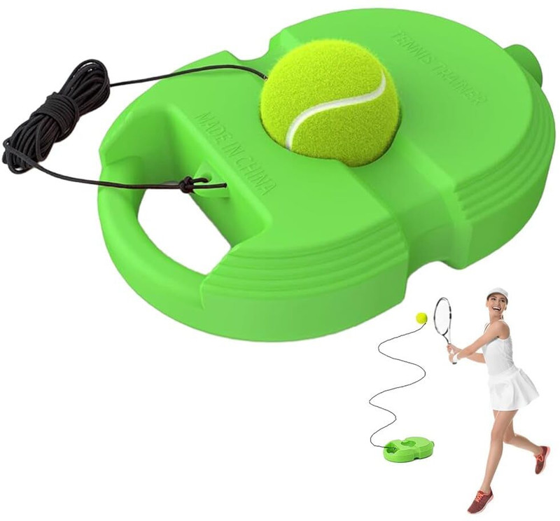 Pecker Tennis Trainer Rebound Ball Set | Solo Practice Equipment with String Tennis Kit