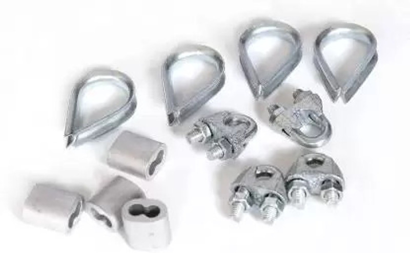 JFG Gym machine Machine Wire Cable Rope Thimble Eye Lock 4pcs Farul 4pcs U Lock 4pcs Fitness Accessory Kit Kit