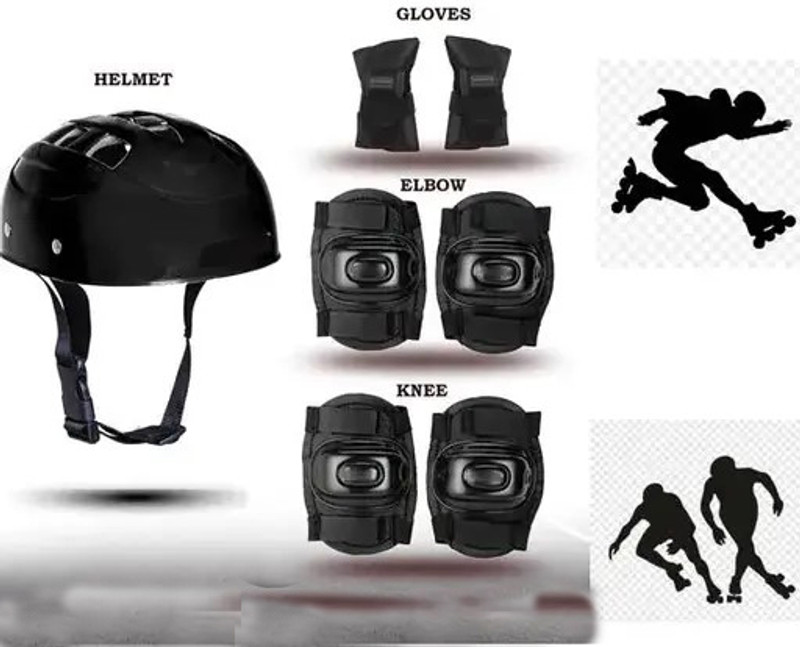 prikli Latest Design Adjustable Multipurpose Cycling / Skating Kit guards combo Skating Kit