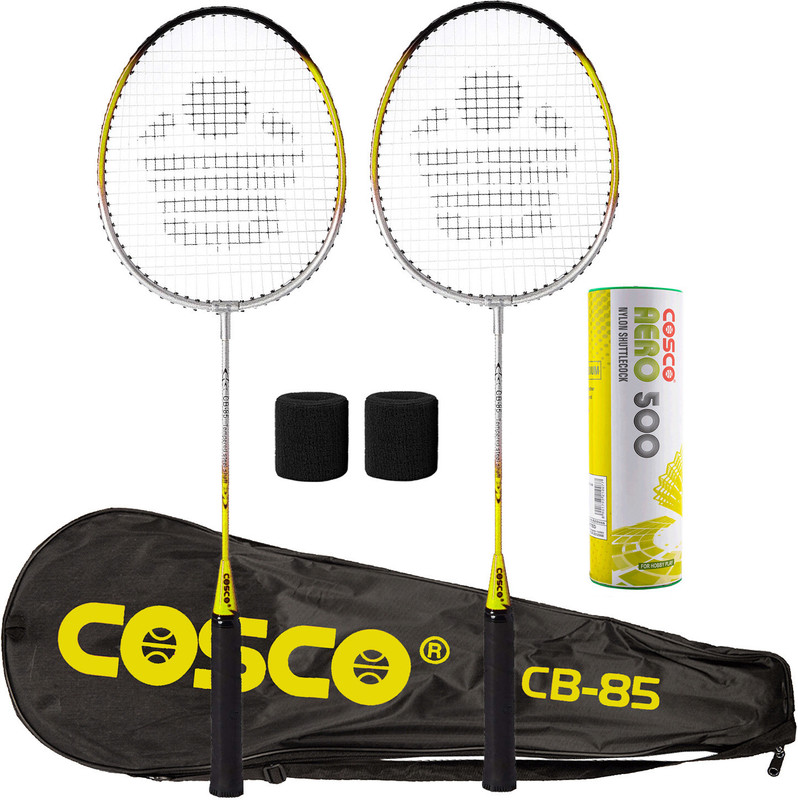 COSCO CB-85 X 2 With Aero 500 Shuttle Box Badminton Kit
