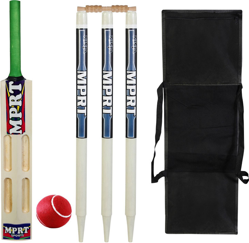 MPRT Junior Wooden Combo Cricket Set Size 5 Cricket Kit(Bat Size: 5 (Age Group 10 - 12 Years))