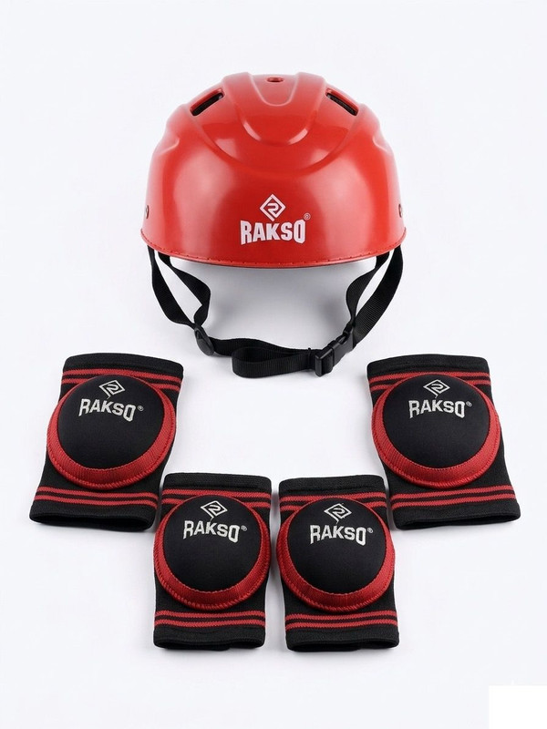 Rakso Rk Pro Skating Safety Kit Helmet Pads Combo | adjustable size Skating Kit