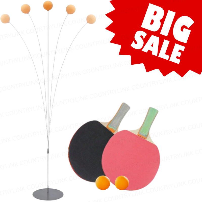 CountryLink Smart Ping Pong Trainer Kit with Elastic Shaft and Training Ball System Table Tennis Kit