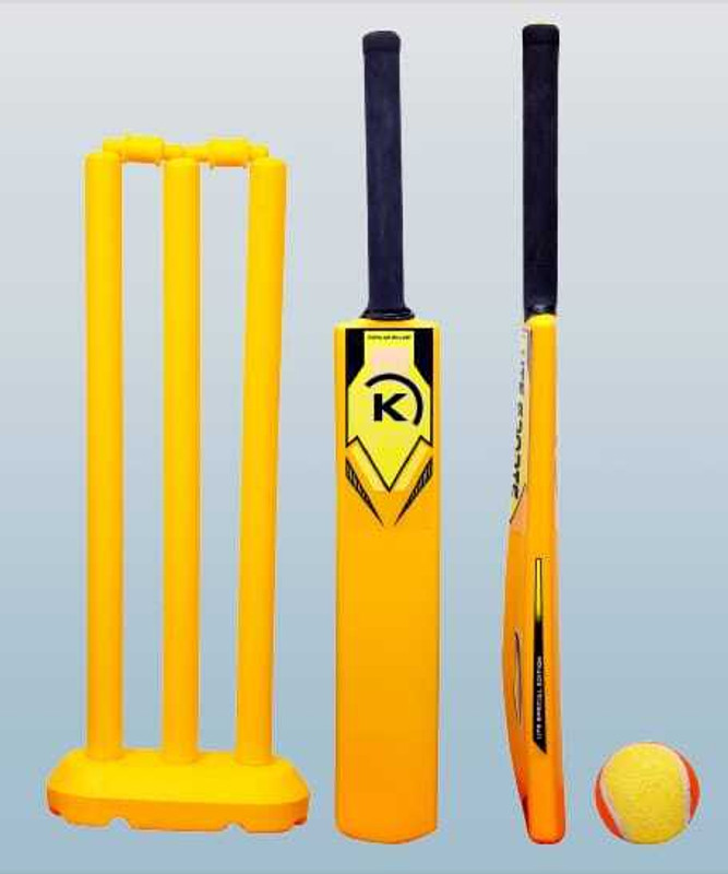 Hyper Kids Cricket Combo of Bat Size-4, 1 Bat, 1 Wickets, and 1 Ball Cricket Kit