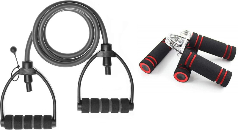 Fitnesstricks Combo Of Adjustable Single Toning Tube With Skipping Rope For Men & Women Fitness Accessory Kit Kit