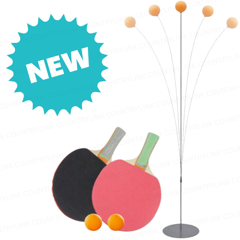CountryLink Table Tennis Training Set with Elastic Stand and Self Return Balls for Practice Table Tennis Kit
