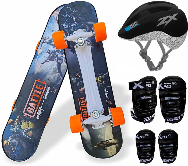 Jaspo Need For Speed Intact Fiber Beginner Skateboard for 8 yrs & Above (Need For Speed Intact) Skating Kit