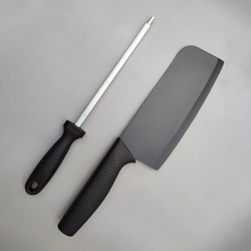kitchenwiz 2 Pc Stainless Steel Knife Steel Knife High Carbon SS Ultra Sharp Butcher Meat Pairing Vegetable Knife