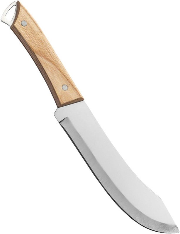 Kneefcy 1 Pc Stainless Steel Knife Sharp Blade Wooden Handle High Carbon Stainless Steel Cleaver for Vegetable