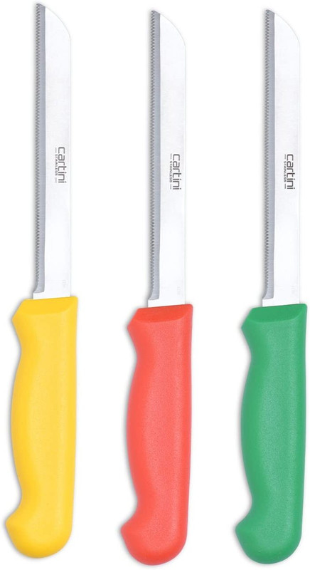 Cartini 3 Pc Stainless Steel Knife Set Large Handy Knife (Set of 3)