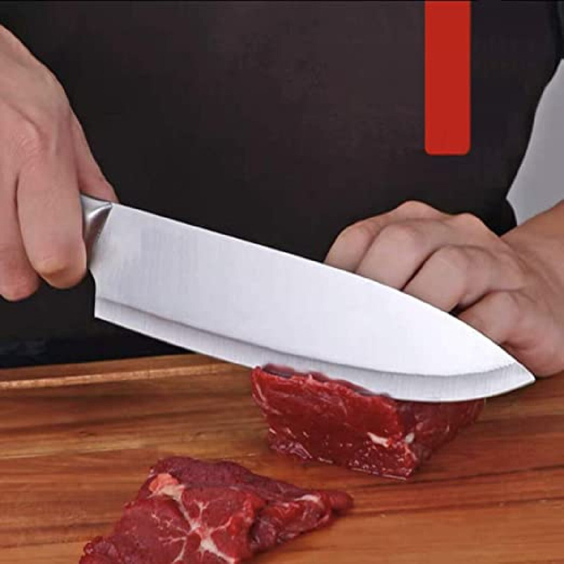 HEXONIQ 1 Pc Stainless Steel Knife Set Chef's Knife, Kitchen Knife 7.5" Forged with High Carbon Stainless Steel