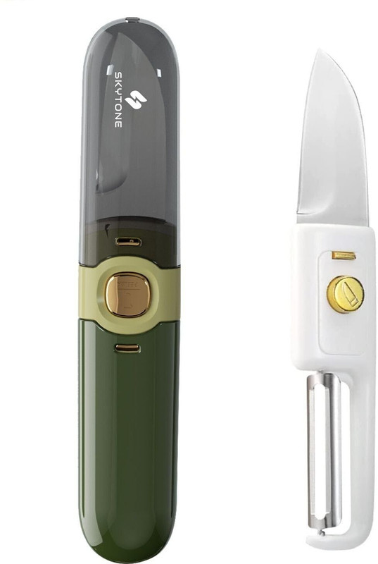SKYTONE 1 Pc Stainless Steel Knife , Kitchen Knife Peeler Portable Knife for Fruit 2 in 1 Knife