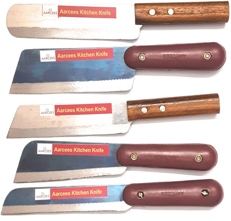 AARCEES 5 Pc Iron, Carbon Steel, Wood, Plastic Knife Set M10,6,10,3 M 2