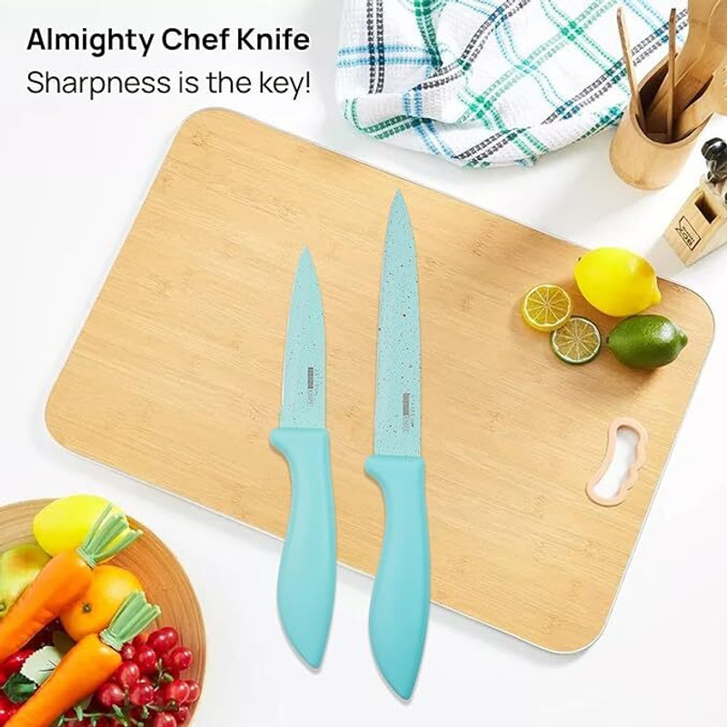 PENTOM Stainless Steel Knife Chopping Sharp Blade, Ergonomic Handy Kitchen Knife Knife(Green)