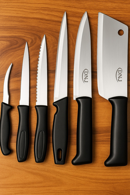 JD ENTERPRISE 6 Pc Stainless Steel Knife Knife Set Stainless steel of 6 kitchen Knife Set