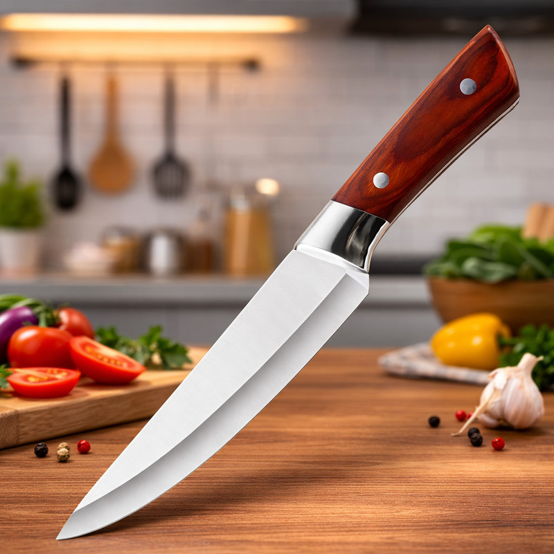 CNT WHOLESALE 1 Pc Stainless Steel Knife 6.7 Inch Stainless Steel Kitchen Knife for Cutting (po1)