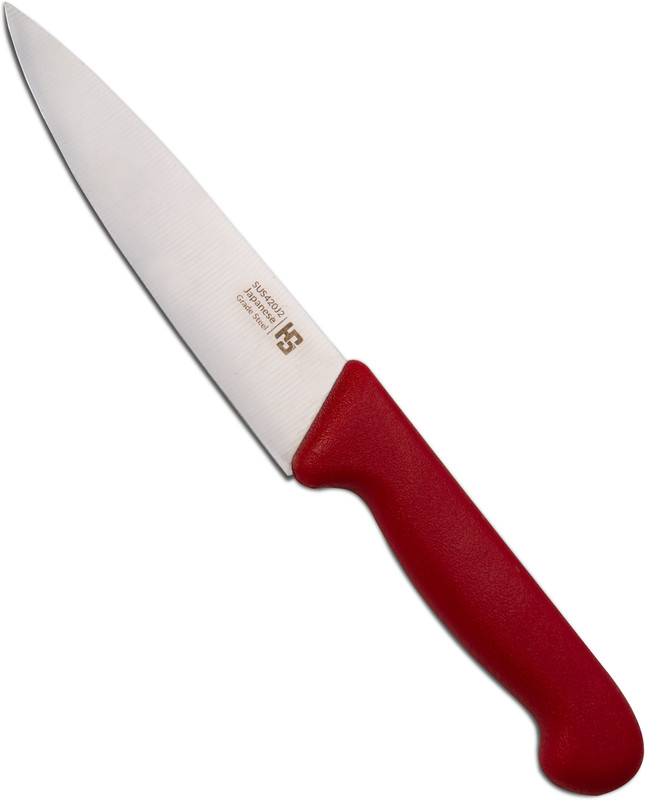 HS WORLD 1 Pc Stainless Steel Knife 6-Inch Professional Chef Knife, Ultra Sharp Stainless Steel