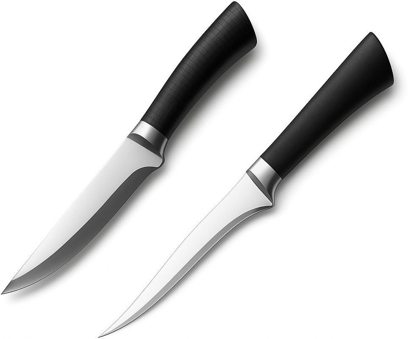 Wizbiz 2 Pc Stainless Steel Knife Set Heavyblade Butcher Boning Chopper Peeling Vegetables Japanese Chef Kitchen Knife