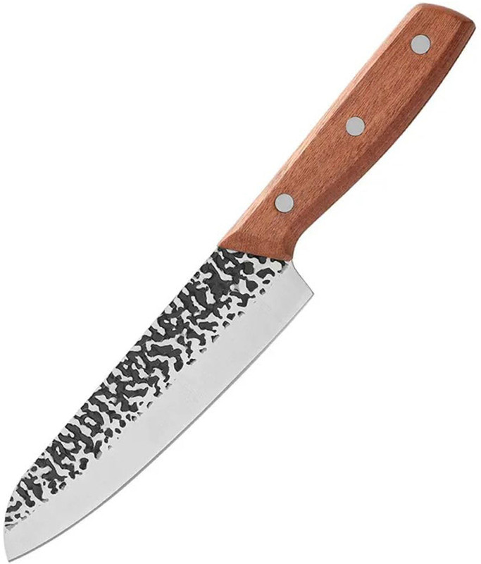 OICIA 1 Pc Carbon Steel, Wood Knife 6-Inch Japanese Chef Knife, Damascus Meat Knife, Boning Knife, Meat Cutter