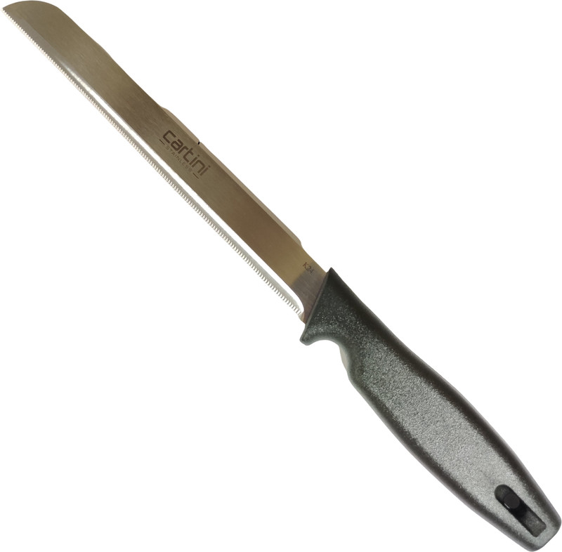 Cartini 1 Pc Stainless Steel Knife Classic Bread Knife [12"] - Fine Serration