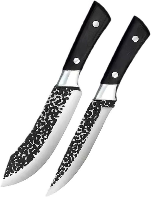 Captoola 2 Pc Carbon Steel Knife Set Captoola Chef Knife Versatile Butcher Knife chef Meat Cleaver knife