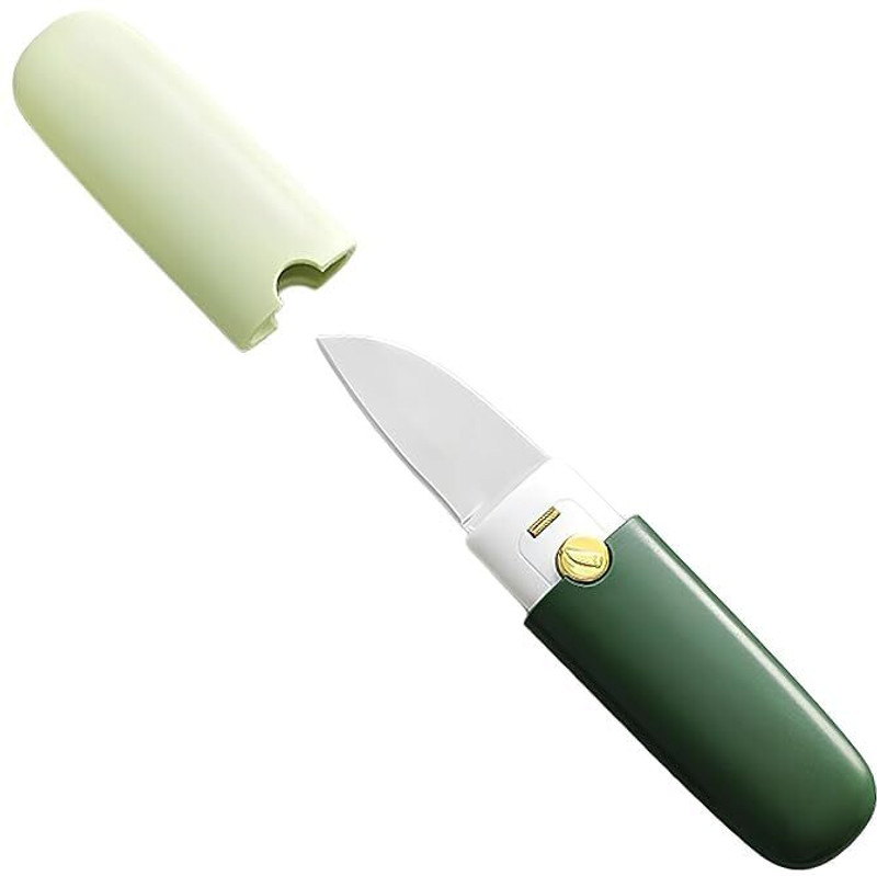 Senvox 1 Pc Stainless Steel Knife 2-in-1 Portable Peeler Knife | Sharp Blade & Safe Lock Design
