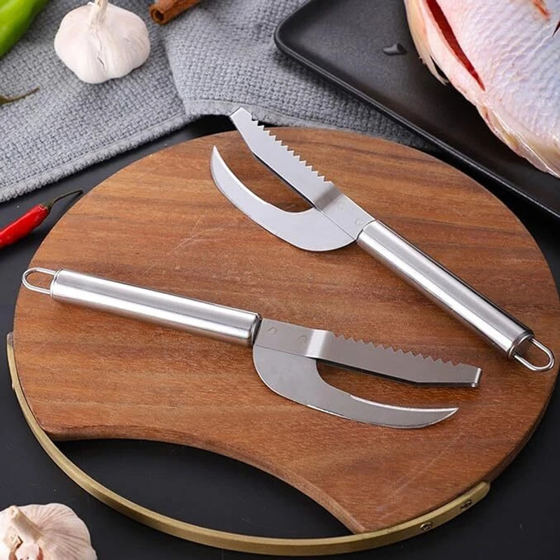 shoshin 3 IN 1 STAINLESS STEEL KNIFE001 Fish Scaler(Pack of 1)