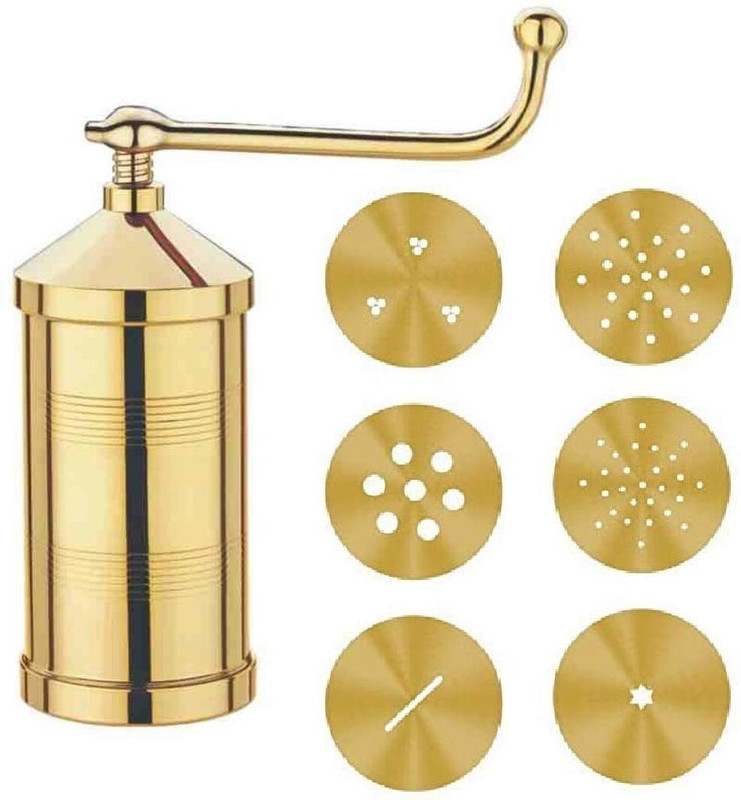 VENIVA Sev Sancha Set of 6 Pattern Discs Kitchen Press Cookie & Biscuit Press Pump(Manual)