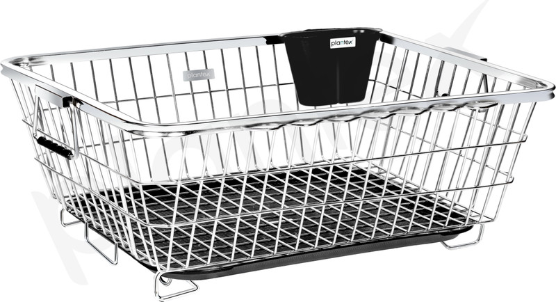 Impulse by Plantex Dish Drainer Kitchen Rack Steel Stainless Drying Rack with /Bartan Basket (Size-54x40x24 cm)