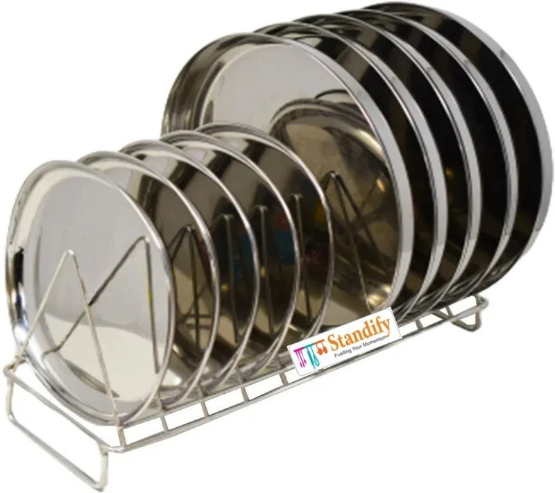Standify Plate Kitchen Rack Steel Stainless Steel V Shape Plate Stand Big V Plate Stand