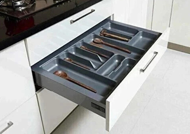 Orbix Cutlery Kitchen Rack Plastic cutlery trray for kitchen drawer D700mm X L535mm cutlery set drawer width 70 cm