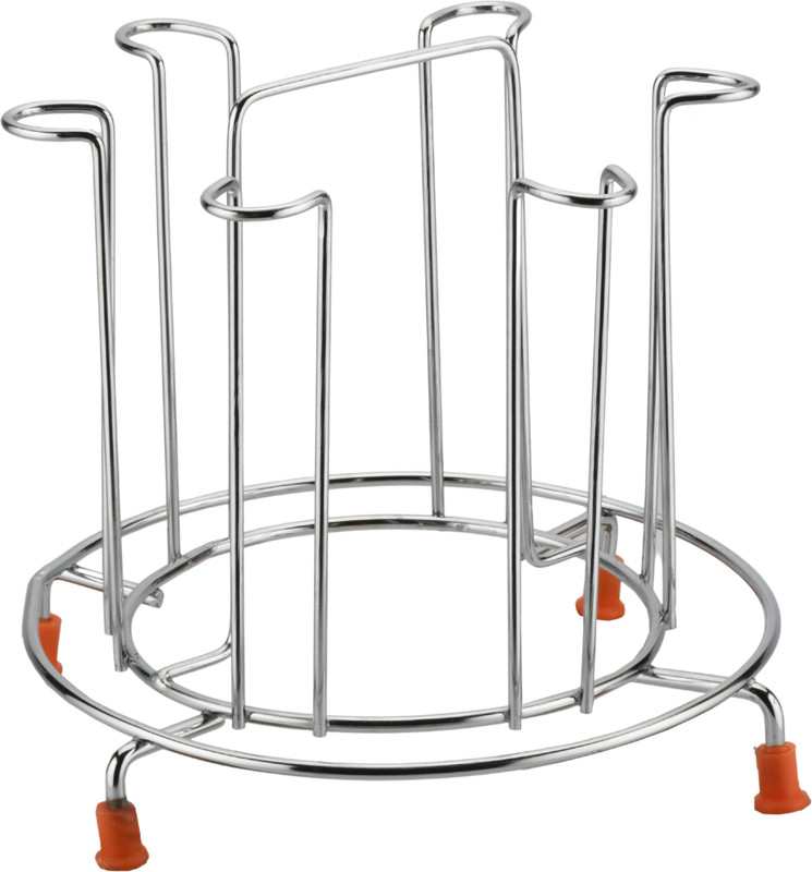 FineArts FLAX Glass Holder Stainless Steel Glass Stand /Glass Stand(100%-RUST FREE) Stainless Steel Glass Holder