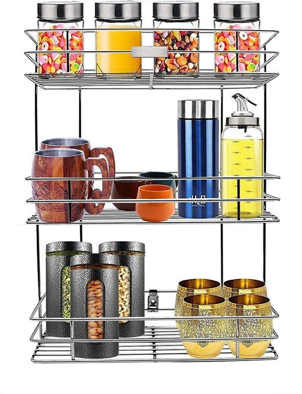 KULDEEP Utensil Kitchen Rack Steel